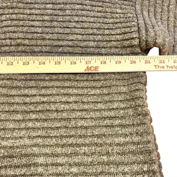 Madewell Elsmere Pullover Crewneck Sweater Size XS Brown Ribbed Wool Blend Soft - Picture 6 of 10